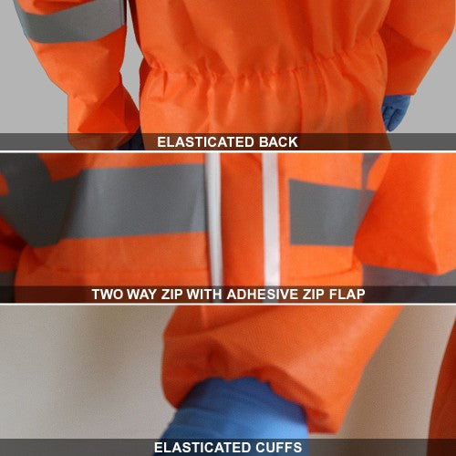 Chemsplash Xtreme SMS 55 Coverall Type 5/6 With Hi Vis Tape - Style No. 2526