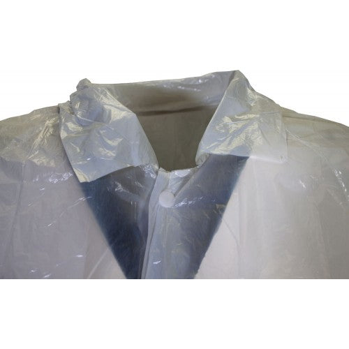 Visitor's Polyethylene Lab Coat - Style No. 2543