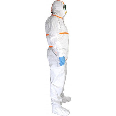 Chemsplash Pro +4 Max 65gsm Coverall with Feet Type 4B/5B/6B - Style No. 2599