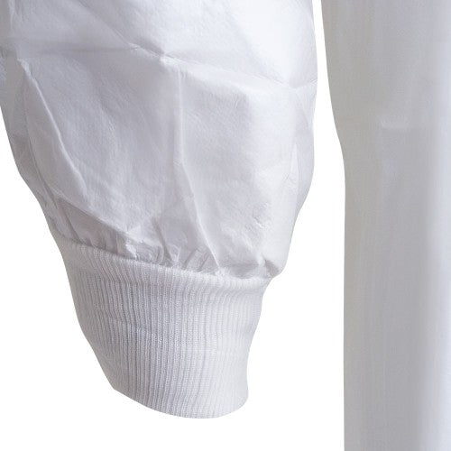 Chemsplash Knit Cuff Labcoat Zip Fastening Type PB 6B - Style No. 2649