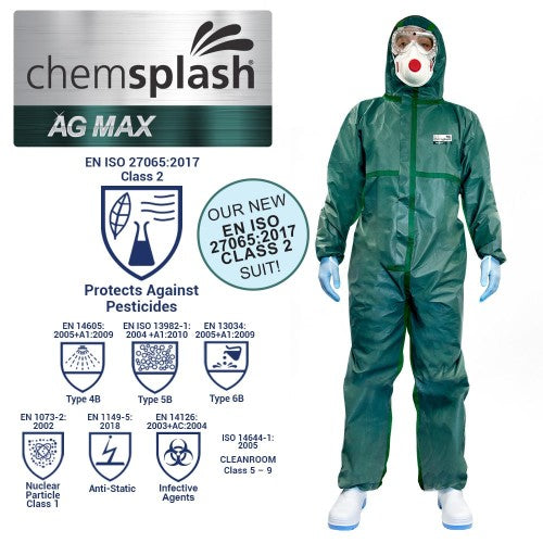 Chemsplash Pesticide AG MAX Coverall - Type 4B/5B/6B - Style No. 2658