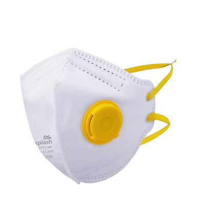 Chemsplash FFP2 Valved Fold Flat Mask - Style No. 3673