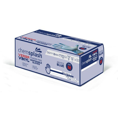Chemsplash Versa Vinyl Powder Free Disp Gloves-Bx of 200 - Style No. 4050