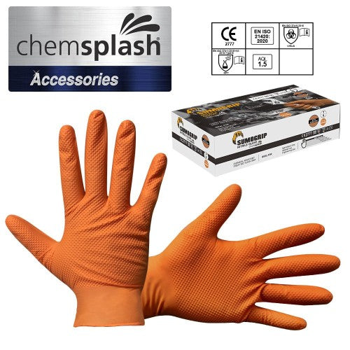 Chemsplash SumoGrip Powder Free Nitrile Disposable Glove - Style No. 4070