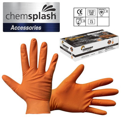 Chemsplash SumoGrip Powder Free Nitrile Disposable Glove - Style No. 4070