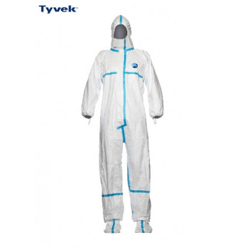 Tyvek 600 Plus Coverall with Feet - Type 4B/5B/6B - Style No. 6168