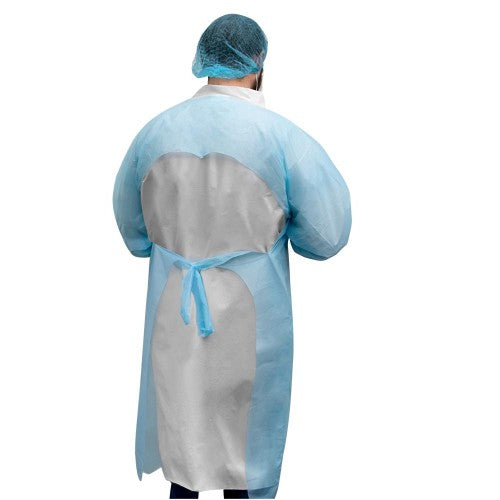 CPE Long Sleeved Apron/Gown with Thumb Loops - Style No. 6254 - Box of 100