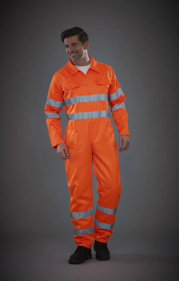 Hi-Vis Polycotton Coverall - Comfort & Durability Combined