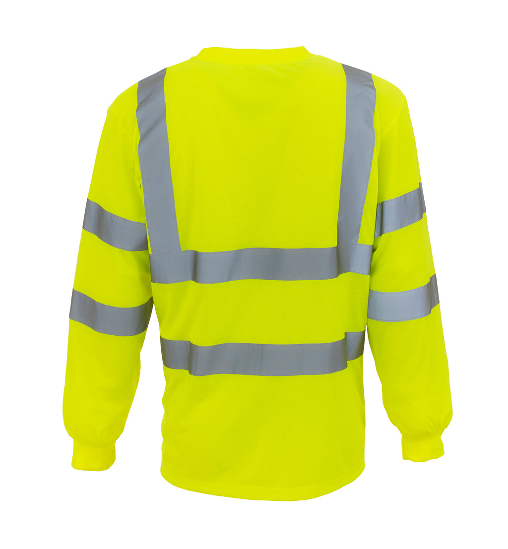 Yoko Hi-Vis Long Sleeve T-Shirt - Class 3 Base Layer