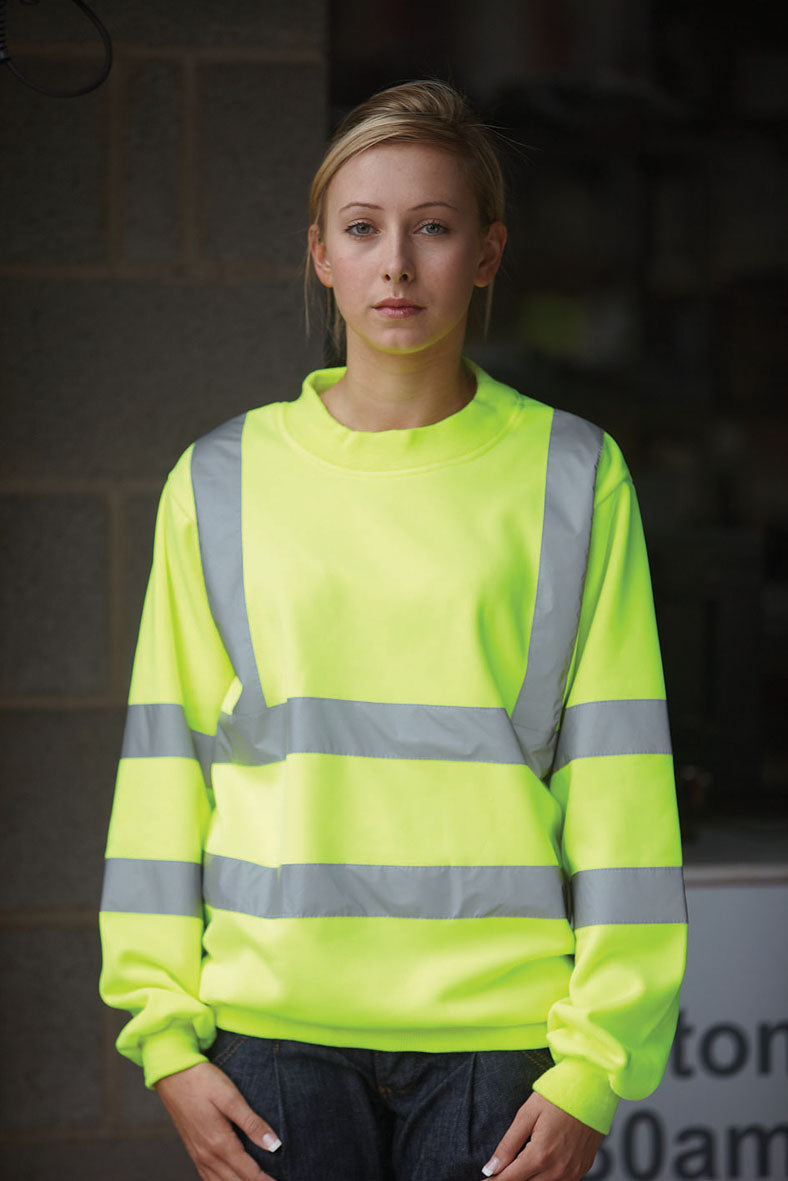 Yoko Hi-Vis Heavyweight Sweatshirt - 2 Band & Braces Design