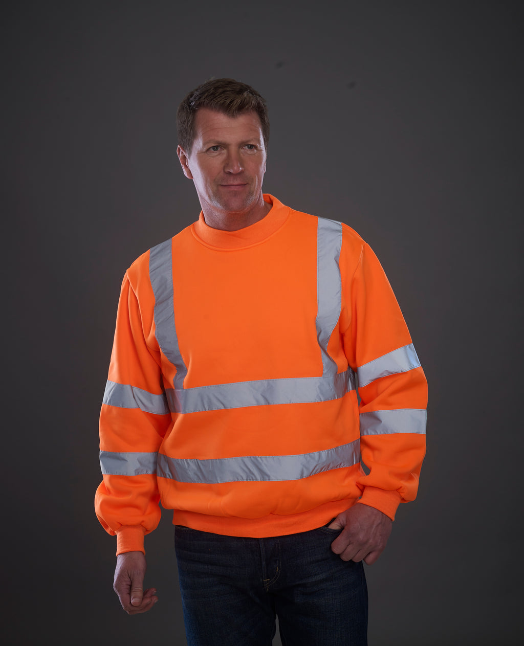 Yoko Hi-Vis Heavyweight Sweatshirt - 2 Band & Braces Design