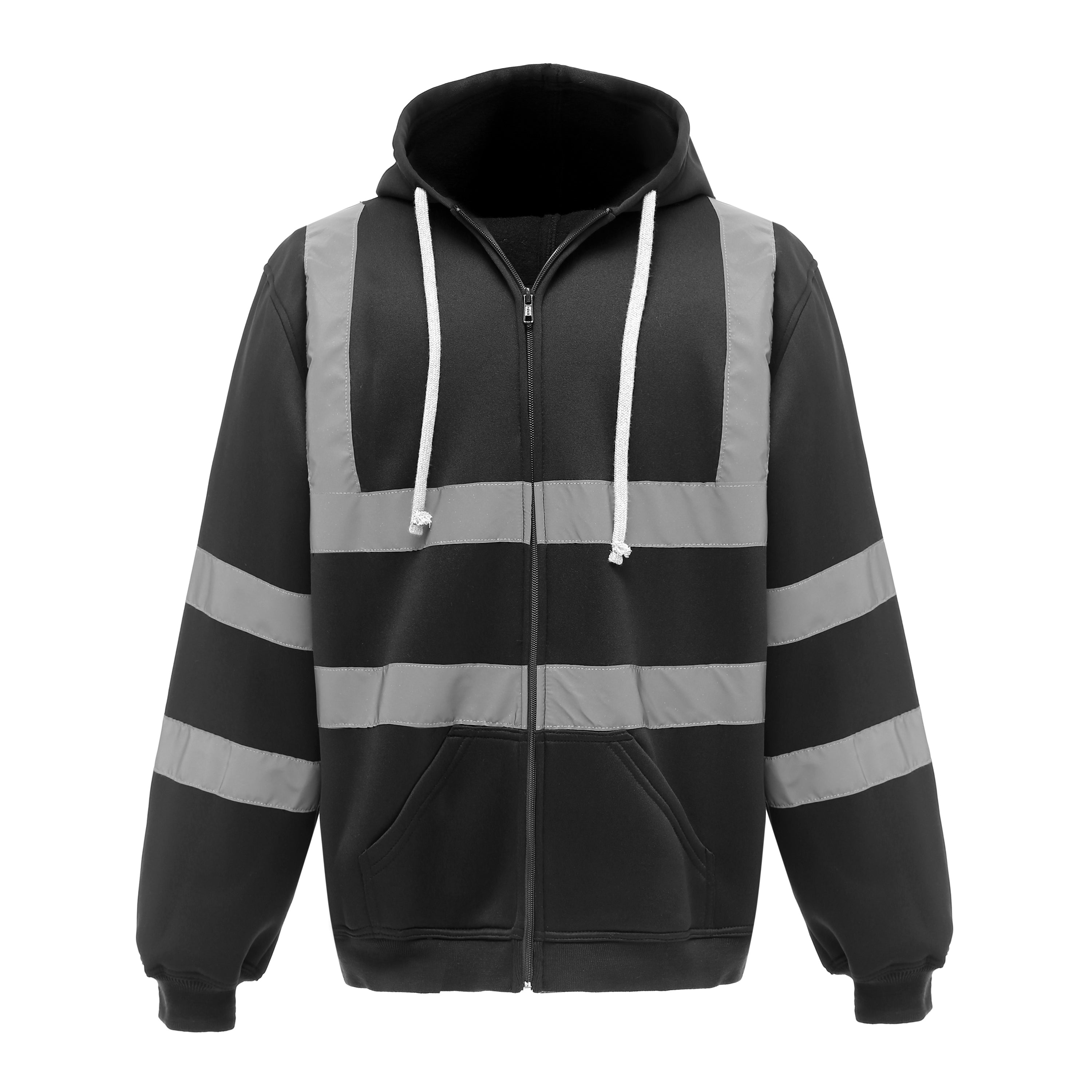 Hi-Vis Full Zip Hooded Sweatshirt - Yoko Premium