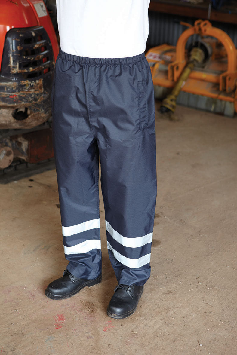 Hi-Vis Waterproof Over-trousers - Breathable Protection