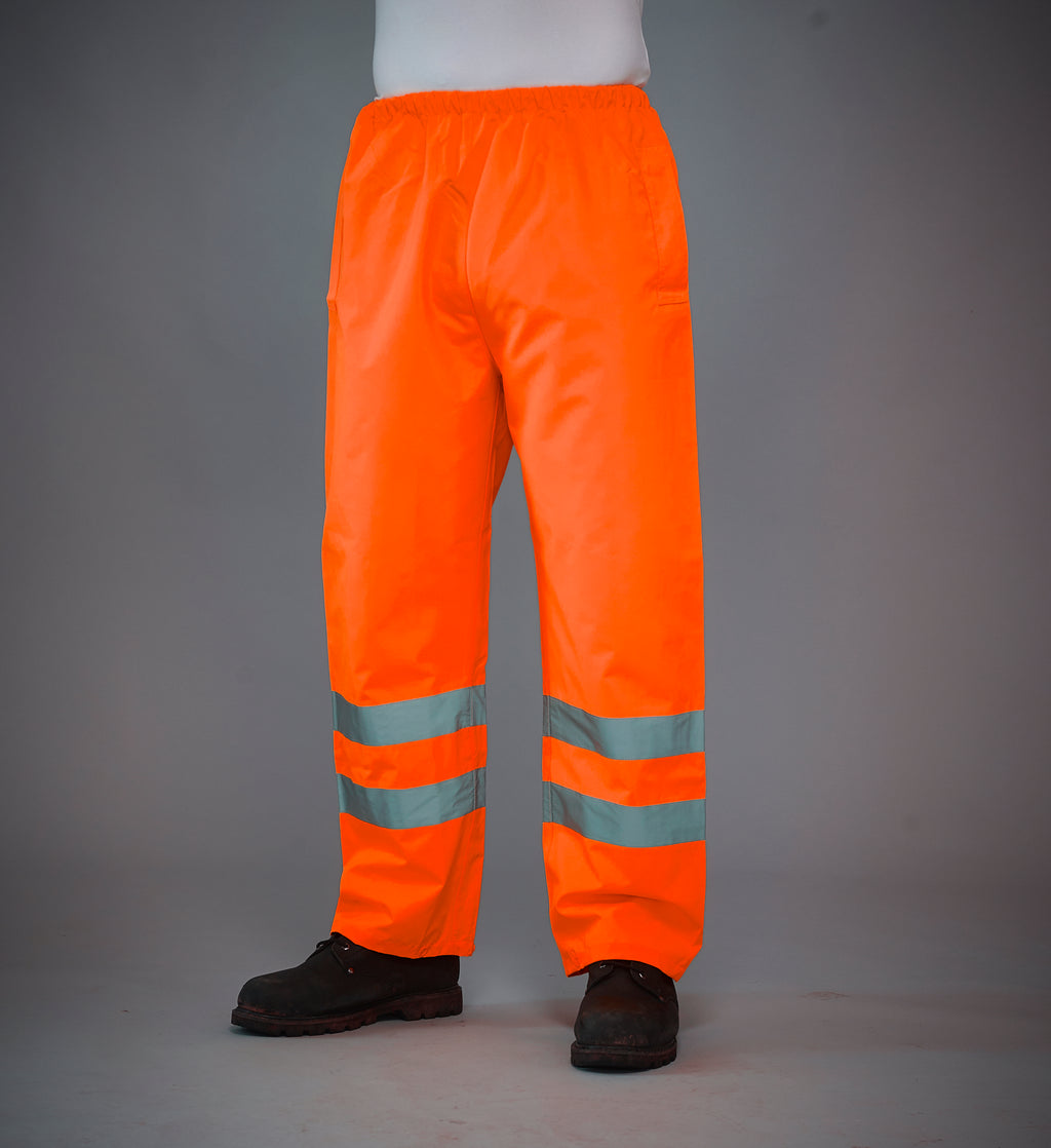 Hi-Vis Waterproof Over-trousers - Breathable Protection