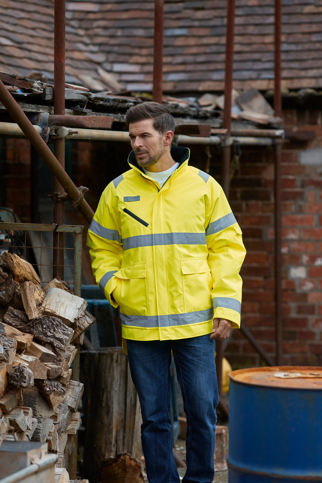 Hi-Vis Fontaine Storm Jacket - Premium Winter Protection