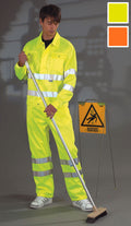 Hi-Vis Polycotton Work Jacket Class 3 - Breathable 80/20 Blend | Yoko